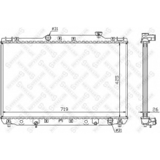 10-26380-SX STELLOX Радиатор, охлаждение двигателя