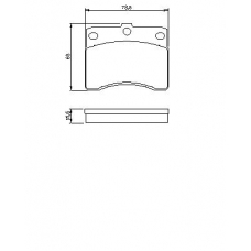 0 986 424 099 BOSCH Комплект тормозных колодок, дисковый тормоз