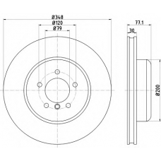 8DD 355 112-291 HELLA PAGID Тормозной диск