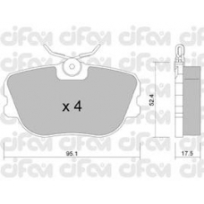 822-150-0 CIFAM Комплект тормозных колодок, дисковый тормоз