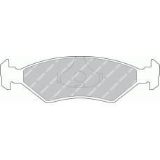 FSL206 FERODO Комплект тормозных колодок, дисковый тормоз