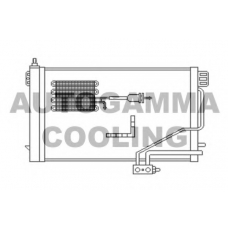 102702 AUTOGAMMA Конденсатор, кондиционер