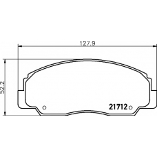 8DB 355 009-781 HELLA PAGID Комплект тормозных колодок, дисковый тормоз