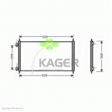 94-5824 KAGER Конденсатор, кондиционер