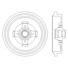 MBD218 MINTEX Тормозной барабан