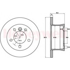 562482B BENDIX Тормозной диск