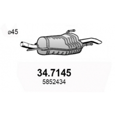 34.7145 ASSO Глушитель выхлопных газов конечный