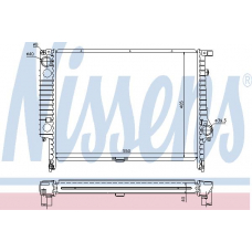 60590 NISSENS Радиатор, охлаждение двигателя