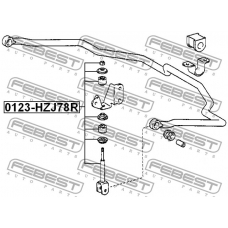0123-HZJ78R FEBEST Тяга / стойка, стабилизатор