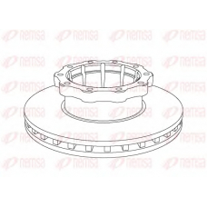 NCA1048.20 REMSA Тормозной диск