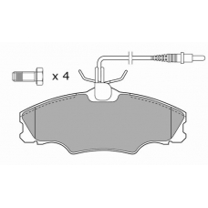 FBP-1049 FREMAX Комплект тормозных колодок, дисковый тормоз