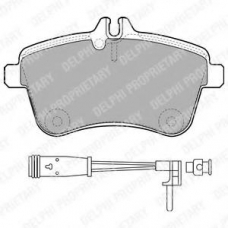 LP1938 DELPHI Комплект тормозных колодок, дисковый тормоз