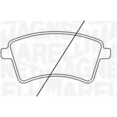 363916060662 MAGNETI MARELLI Комплект тормозных колодок, дисковый тормоз