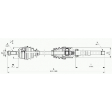 DRS6003.00 OPEN PARTS Приводной вал