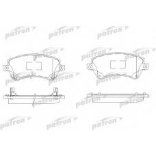 PBP1573 PATRON Комплект тормозных колодок, дисковый тормоз