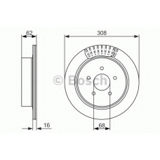 0 986 479 606 BOSCH Тормозной диск