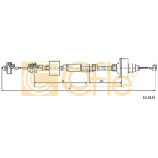10.3139 COFLE Трос, управление сцеплением