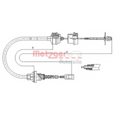 1172.2 METZGER Трос, управление сцеплением