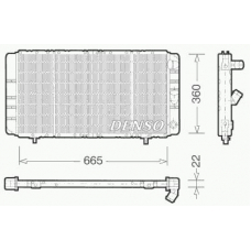 DRM23020 DENSO Радиатор, охлаждение двигателя