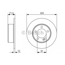 0 986 479 714 BOSCH Тормозной диск