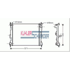 1600671 KUHLER SCHNEIDER Радиатор, охлаждение двигател