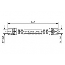 1 987 476 875 BOSCH Тормозной шланг