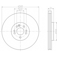 8DD 355 107-211 HELLA Тормозной диск