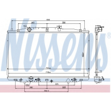 69475 NISSENS Радиатор, охлаждение двигателя