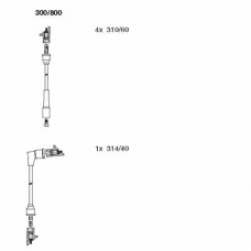 300/800 BREMI Комплект проводов зажигания