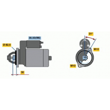 0 001 109 250 BOSCH Стартер