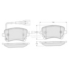 FB210689 FLENNOR Комплект тормозных колодок, дисковый тормоз