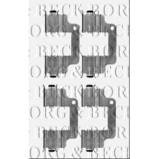 BBK1544 BORG & BECK Комплектующие, колодки дискового тормоза