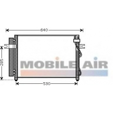 82005195 VAN WEZEL Конденсатор, кондиционер