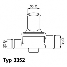 3352.80 WAHLER Термостат, охлаждающая жидкость