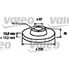 186714 VALEO Тормозной диск