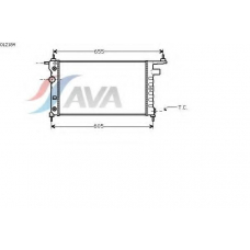 OL2184 AVA Радиатор, охлаждение двигателя