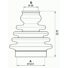 SJK7082.00 OPEN PARTS Комплект пылника, приводной вал