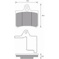 687281 ROULUNDS Комплект тормозных колодок, дисковый тормоз