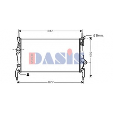 090105N AKS DASIS Радиатор, охлаждение двигателя