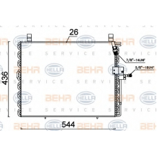 8FC 351 301-484 HELLA Конденсатор, кондиционер