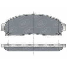 SP 277 SCT Комплект тормозных колодок, дисковый тормоз