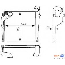 8ML 376 724-011 HELLA Интеркулер