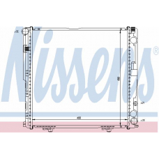 62764A NISSENS Радиатор, охлаждение двигателя