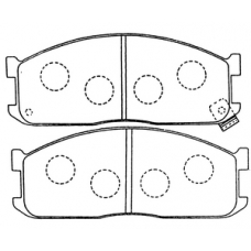 PN-5211 JNBK Колодки тормозные