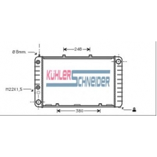 0800801 KUHLER SCHNEIDER Радиатор, охлаждение двигател