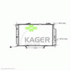 31-0620 KAGER Радиатор, охлаждение двигателя