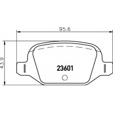 2360102 TEXTAR Комплект тормозных колодок, дисковый тормоз