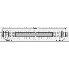 BBH7356 BORG & BECK Тормозной шланг