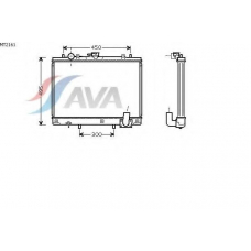 MT2161 AVA Радиатор, охлаждение двигателя