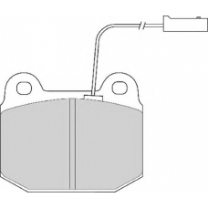 FD6468A NECTO Комплект тормозных колодок, дисковый тормоз